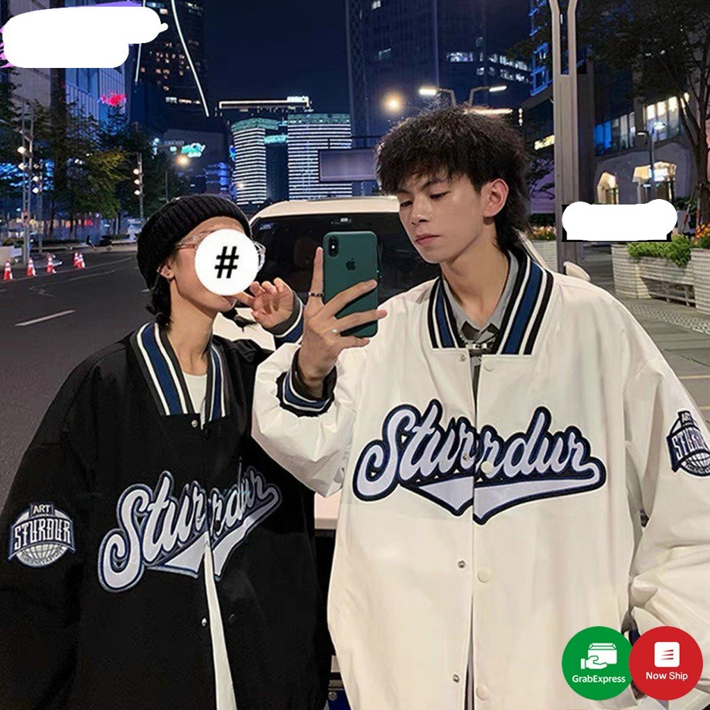 Áo khoác bomber unisex ⚡FREESHIP⚡ Áo bomber bóng chày ulzzang STURDUR Siêu chất