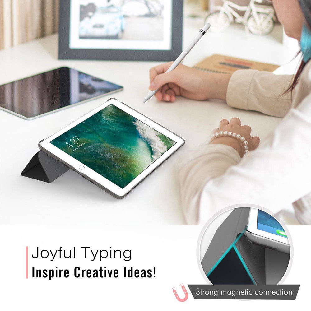Ốp Máy Tính Bảng Da Từ Tính Siêu Mỏng Dành Cho Apple iPad Pro 12.9 2021 2020 2018 2017 2015 Pro 11 10.2 10.5 Pro 9.7