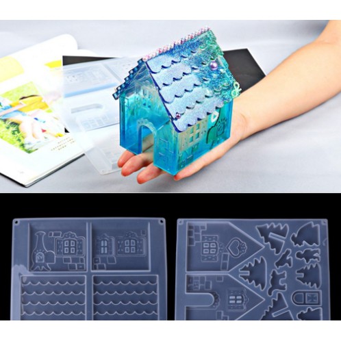 Bộ khuôn Resin hình ngôi nhà