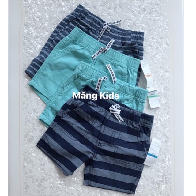 Quần Short Bé Trai Kẻ Xanh Nautica