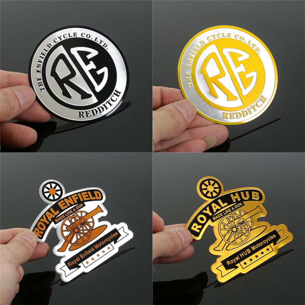 Sticker phong cách Royal Enfield cổ điển dùng dán trang trí xe moto