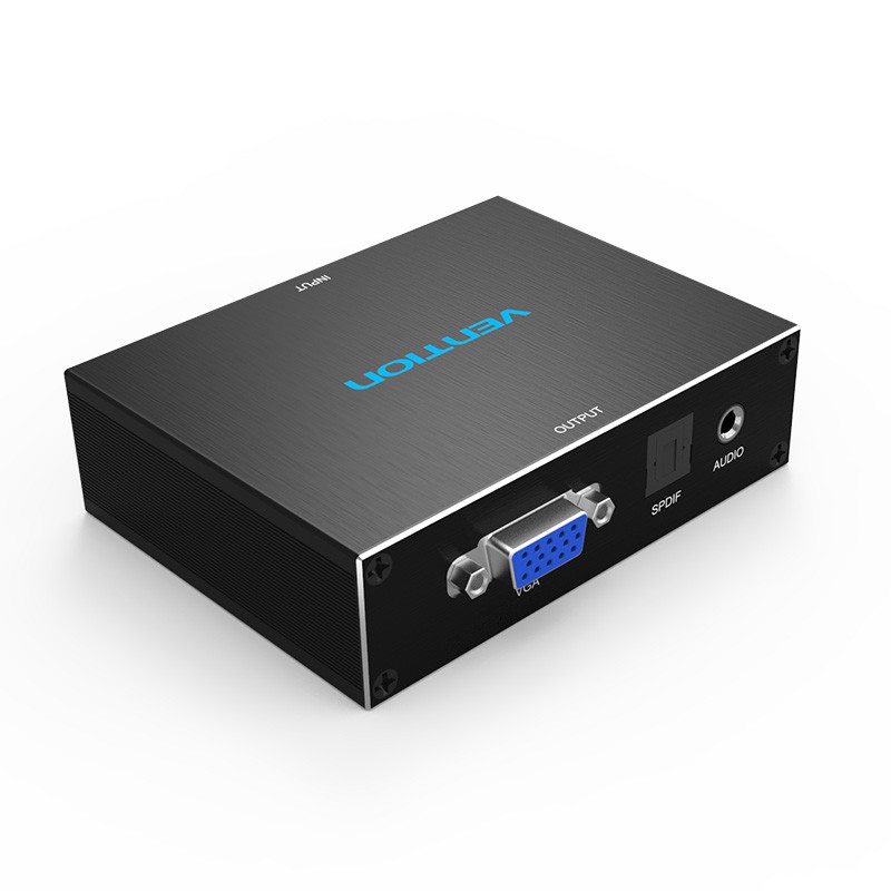 Bộ chuyển HDMI sang VGA (audio quang + audio 3.5") Vention ACLB0 tốc độ truyền tải dữ liệu nhanh dễ dàng kết nối