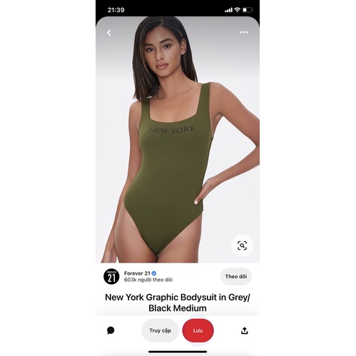 Đồ bơi body Forever 21 swimsuit - Thanh lý vnxk