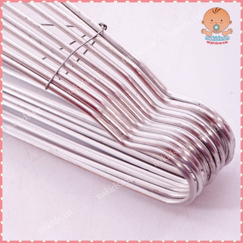 Móc Nhôm Treo Phơi Quần Áo Cho Bé Set 10 Chiếc