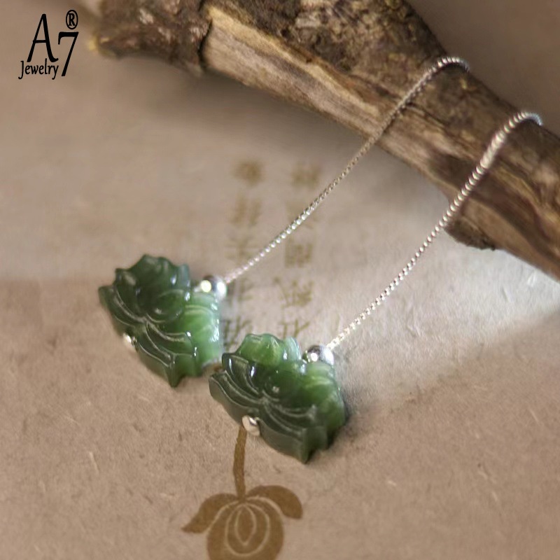 Khuyên Tai Bạc 925 Hình Hoa Sen Thời Trang Cho Nữ A7 S925