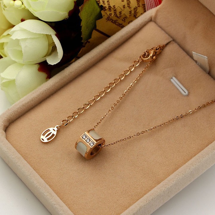 Dây Chuyền Khuyên Tròn Titan Không Đen TT 1204