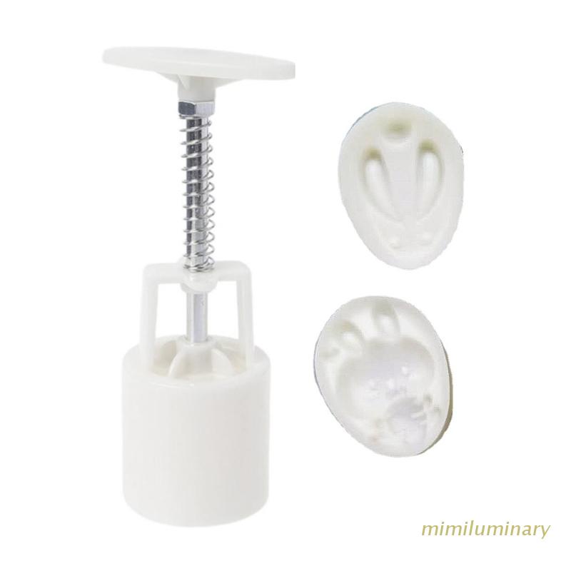 Khuôn Nhựa Làm Bánh Trung Thu Hình Thỏ Dễ Thương DIY