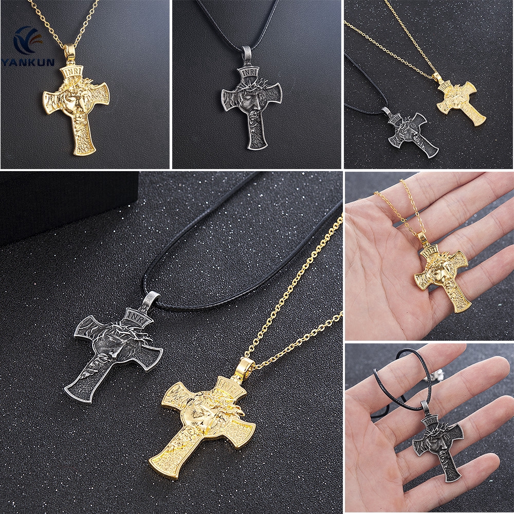 Dây chuyền hình cây thánh giá phong cách tôn giáo