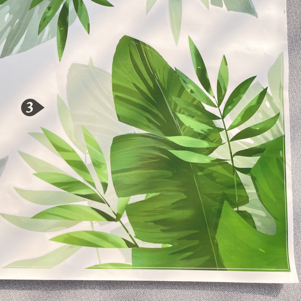 Decal dán tường hàn quốc trang trí phòng ngủ TUNG DECOR XL8361 Vườn Nhiệt Đới 1
