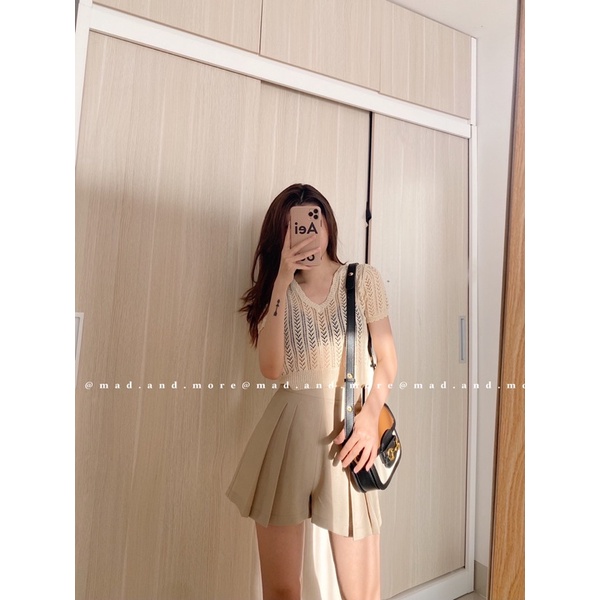 len croptop navy - nude