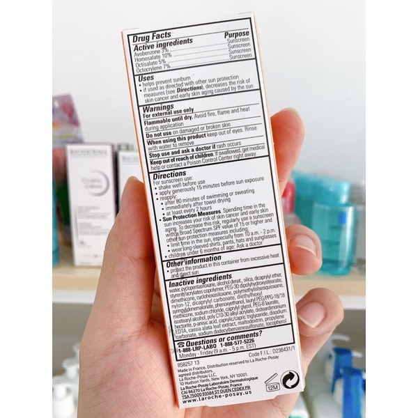 Kem chống nắng La Roche-Posay / Anthelios Ultra Light Sunscreen Fluid SPF 60 / 50mL