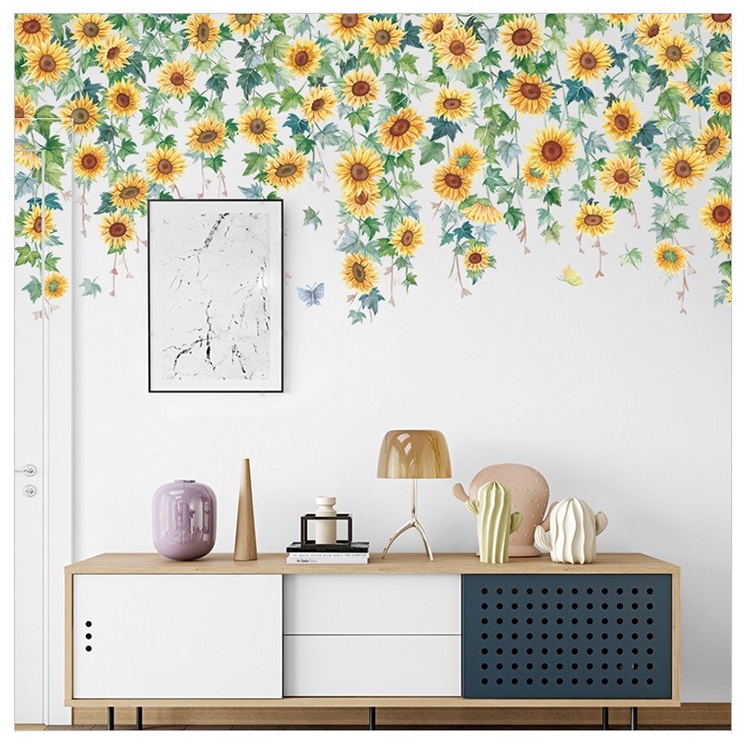 Decal dán tường Dây hoa vàng A148 - Decal dán tường Hàn Quốc | BigBuy360 - bigbuy360.vn