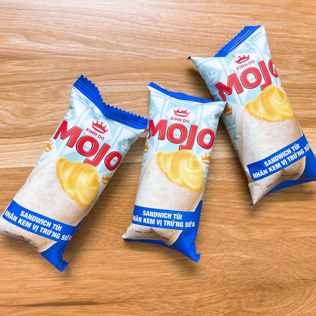 Bánh sandwich túi nhân kem trứng sữa Mojo Kinh Đô