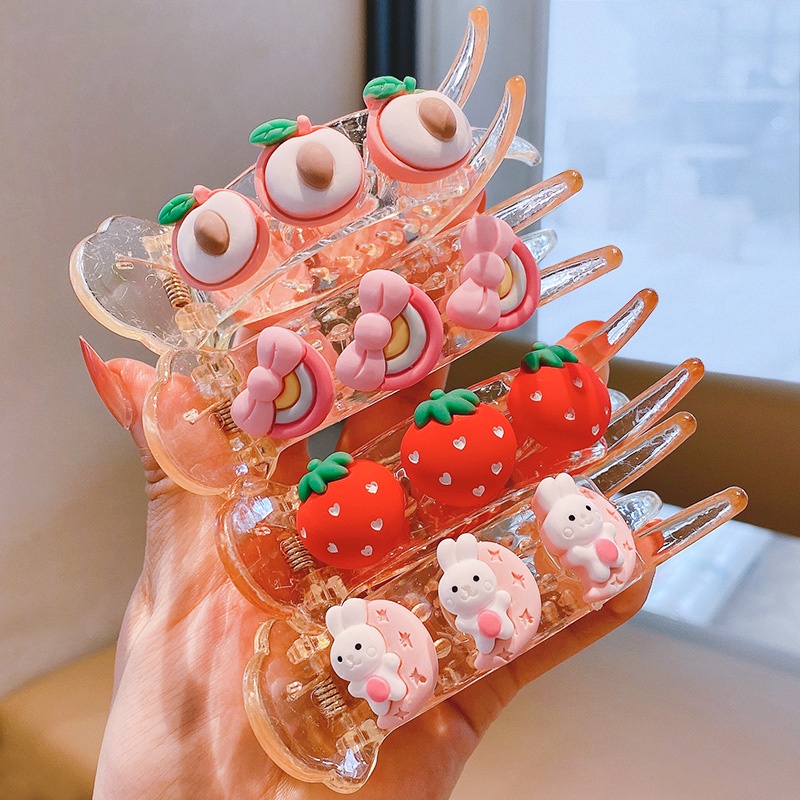 Kẹp Tóc Họa Tiết Trái Cây Thời Trang Hàn Quốc