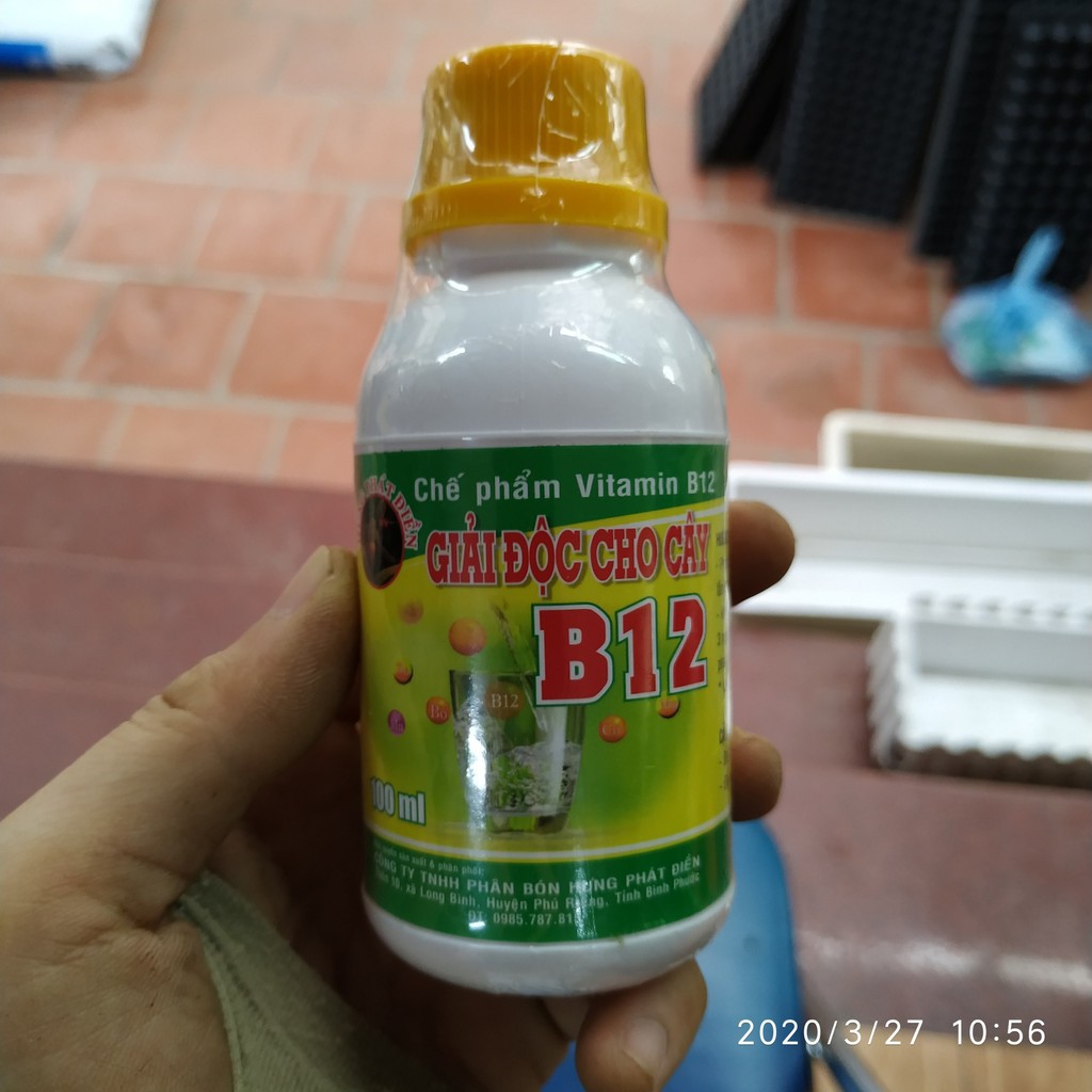 Vitamin B12 - Giải độc cho cây