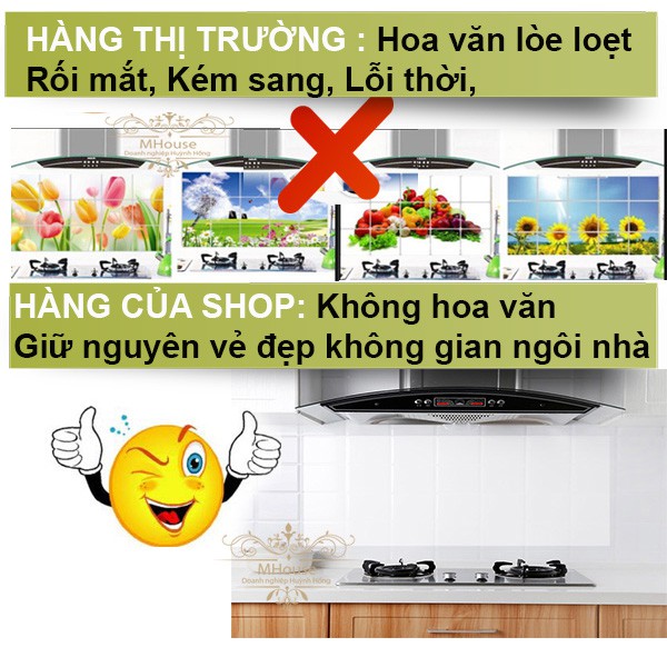 Miếng Giấy Dán Tường Phòng Bếp Chắn Dầu Mỡ,Decal 150x60cm