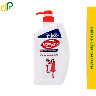 Sữa tắm Lifebuoy giúp bảo vệ khỏi 99.9% vi khuẩn và ngăn ngừa vi khuẩn trên da tốt nhất chai 850g
