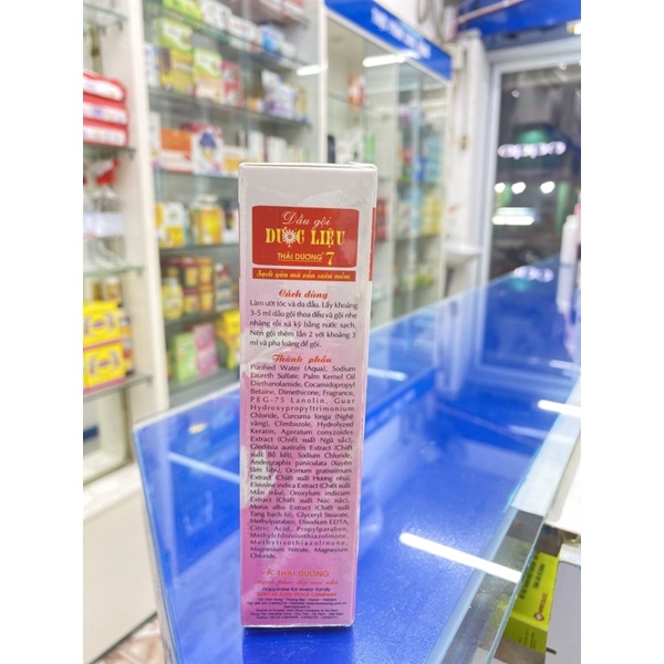 Dầu gội dược liệu Thái Dương 7 90g - Sao Thái Dương - sạch gàu hết ngứa