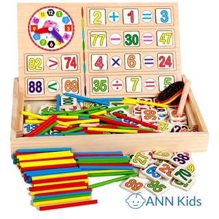 Hộp Số 100 Que Tính - Đồ Chơi Gỗ An Toàn Cho Bé - Đồ Chơi Phát Triển Trí Tuệ