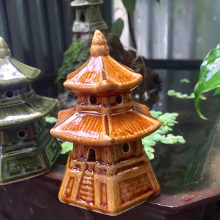 Tượng gổm Tháp Tròn Đá Trang Trí Hồ Cá, Bể Cá-Hòn Non Bộ