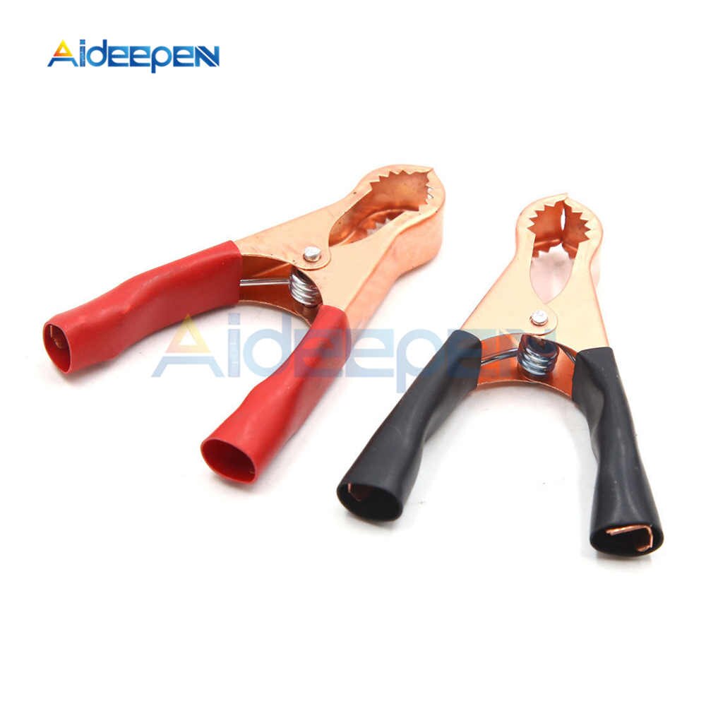 Bộ 2 kẹp mỏ cá sấu caraven dùng thử ắc quy xe hơi 50A 80mm