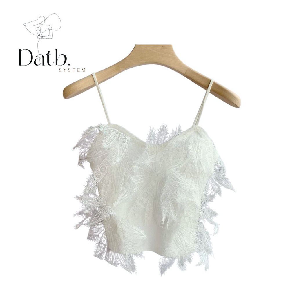 Áo Hai Dây DATB Ren Hoa Nữ Tính HDRH0001