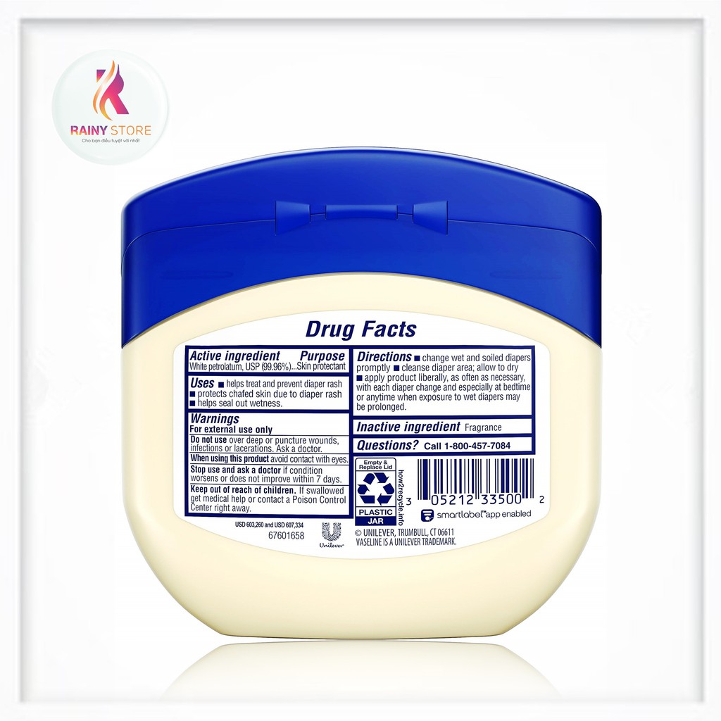 Sáp dưỡng ẩm & chống hăm cho bé Vaseline Baby Healing Jelly 368g | BigBuy360 - bigbuy360.vn