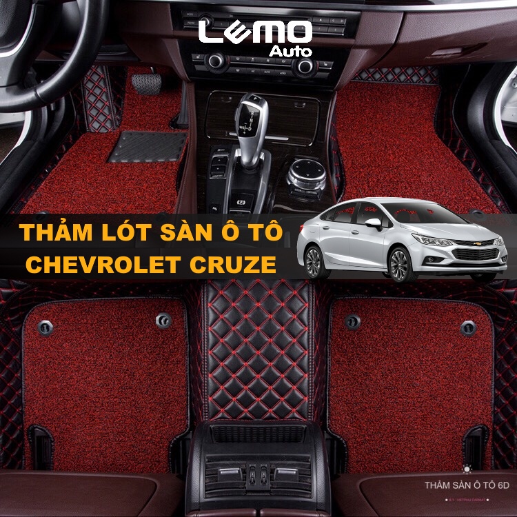 Thảm lót sàn ô tô 5d, 6d Nano 2 chỉ Chevrolet Cruze 2010 - 2018 kháng khuẩn, khử mùi