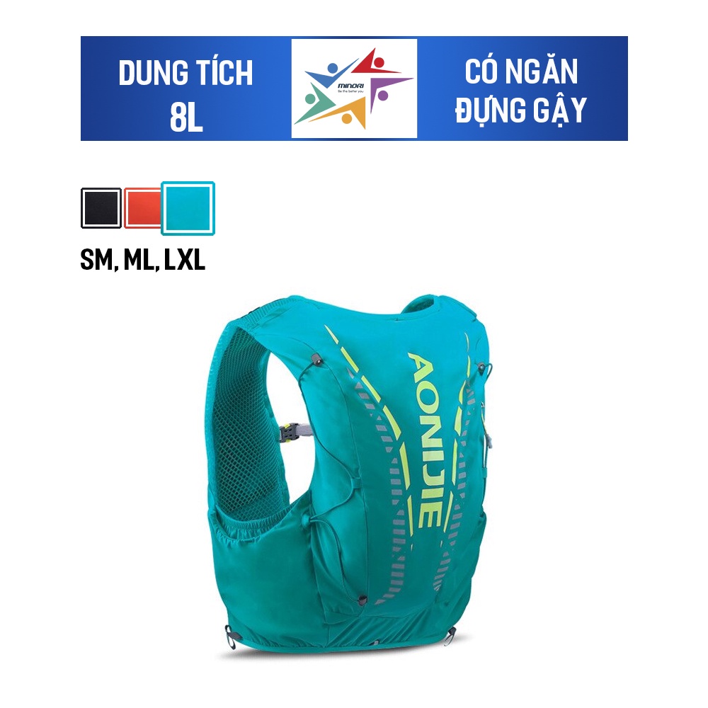 Balo Vest Nước Chạy Bộ Chạy Trail Aonijie C962 - Siêu Thoáng Khí Nhỏ Gọn Nhiều Ngăn Chứa Đồ
