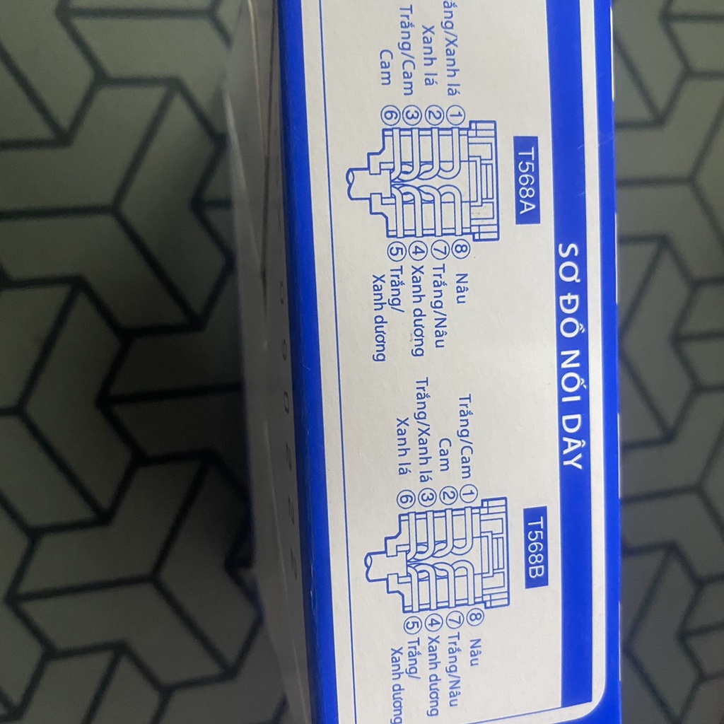 Hạt mạng WEV2488SW Panasonic Hạt Mạng Cat5e Panasonic Nhân Mạng Âm Tường Nhựa Chống Cháy