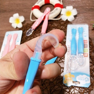 Set 2 thìa ăn dặm silicon 2 đầu cho bé