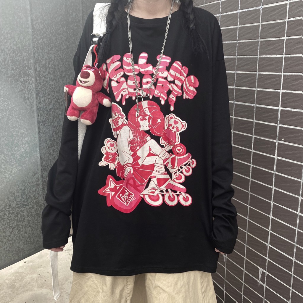 Áo thun tay dài form rộng NEKO.SG, Áo thun Streetwear SWT12