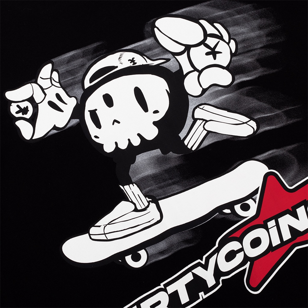 DirtyCoins Áo thun Skateboarding T-shirt - Black