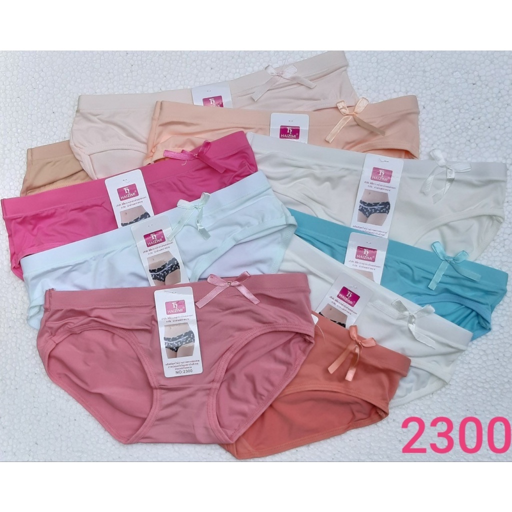 Bộ 10 quần lót nữ Vòng Eo tối đa 90cm Bo lưng trước 3cm che đi khuyết 100% Cotton # 66874 ( Giá Rẻ)