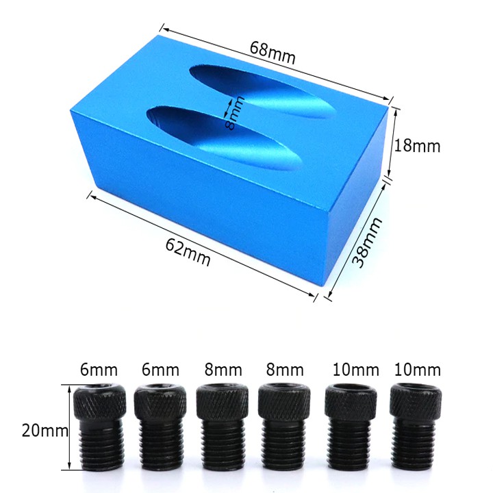 Cữ khoan chéo mini kèm mũi khoan vít gỗ