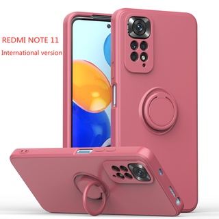 Ốp điện thoại silicon có nhẫn đỡ bảo vệ 360 độ chống sốc cho Xiaomi Redmi Note 11° Mi 10T 11T 10 PRO