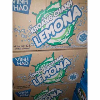 THÙNG LEMONA KHOÁNG CHANH VĨNH HẢO CHAI 500ML