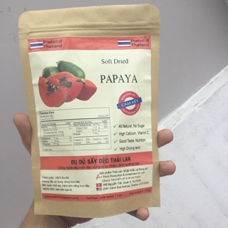 Đu đủ sấy dẻo nhập khẩu THÁI LAN 100g