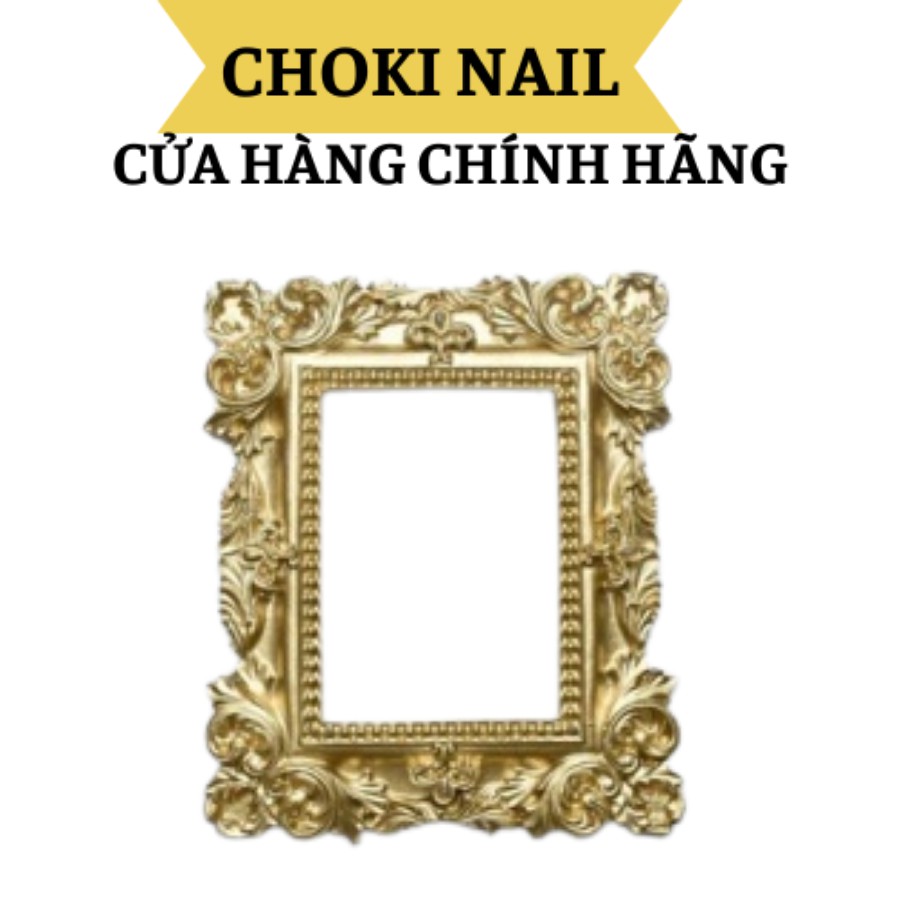 Khung ảnh mini màu vàng phong cách retro dùng để trang trí, Chụp ảnh mẫu móng nail