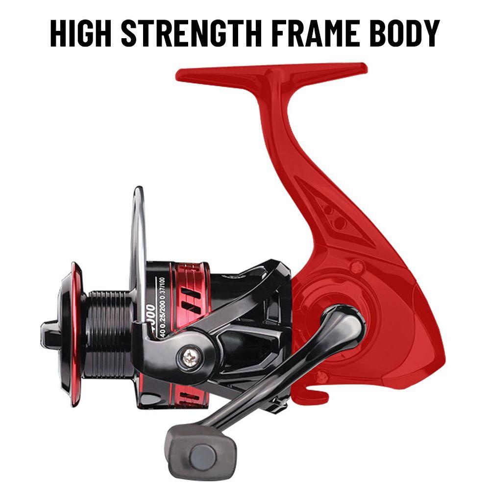 MUVAKO Máy Câu Cá Kim Loại Màu Đỏ Đen Chất Lượng Cao