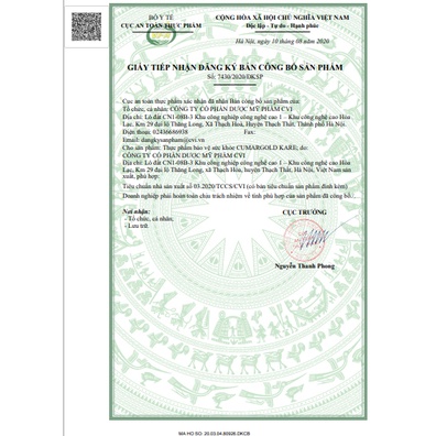 CUMARGOLD KARE - Giải pháp hỗ trợ cho bệnh nhân ung bướu - Hộp 30 viên