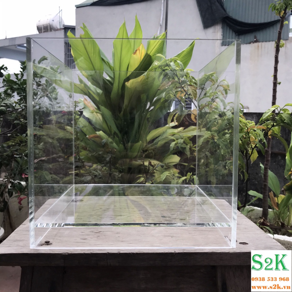 Bể acrylic Nâng Đáy CB25 hồ mika siêu trong, siêu nhẹ  cho nuôi cá, cây thủy sinh... có thể dùng kèm theo đèn, bơm, lọc