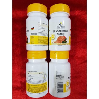 DE  Viên uống Nattokinase Warnke 50mg lọ 60 viên, xách tay Đức .