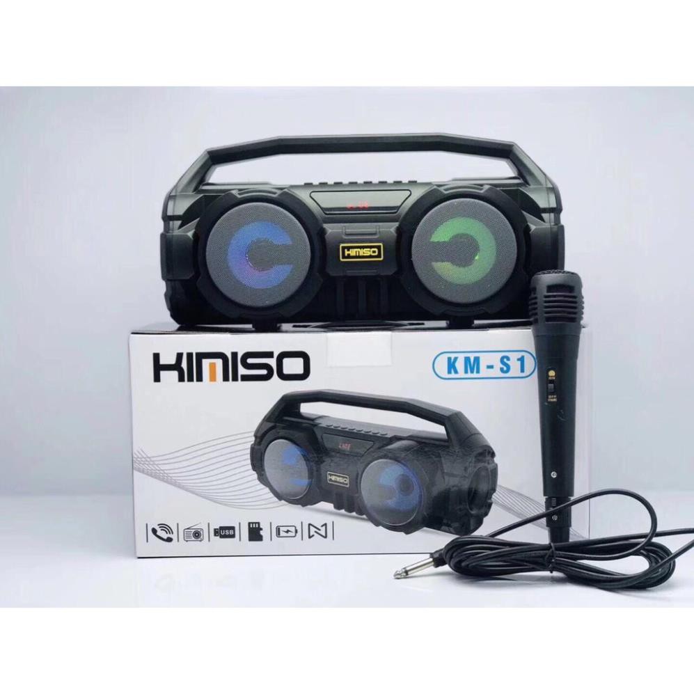 Loa Bluetooth KIMISO KM-S1 - Loa E818 Tặng kèm Mic hát Karaoke