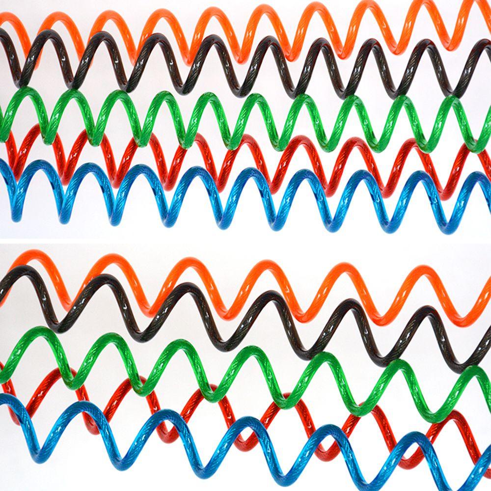 MUVAKO Dây Lò Xo Nhắc Nhở Gắn Nón Bảo Hiểm Xe Đạp Chống Trộm 2.5m