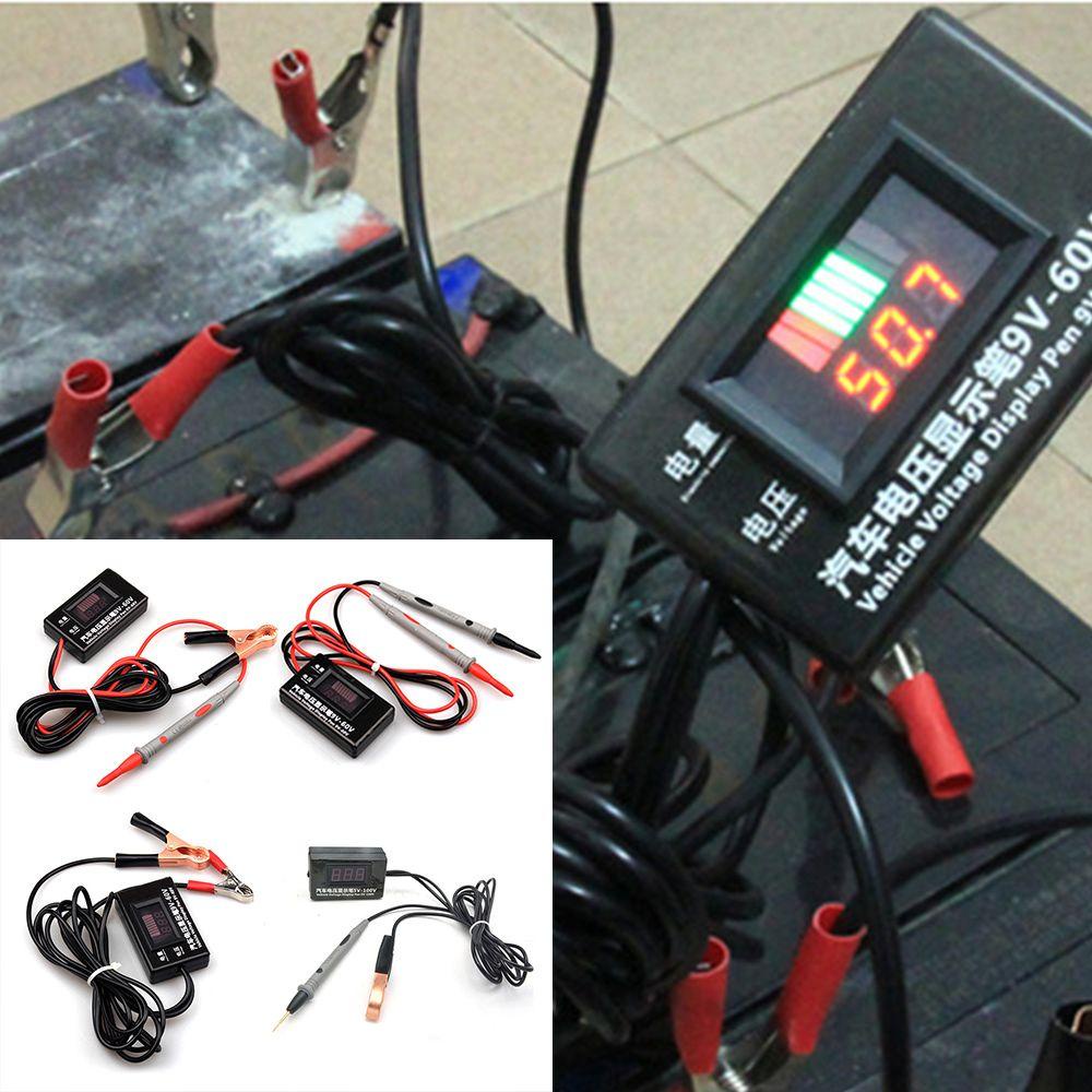 Đầu Dò Thử Điện Màn Hình LCD Kỹ Thuật Số 9-60V Chính Xác Dành Cho Ô Tô