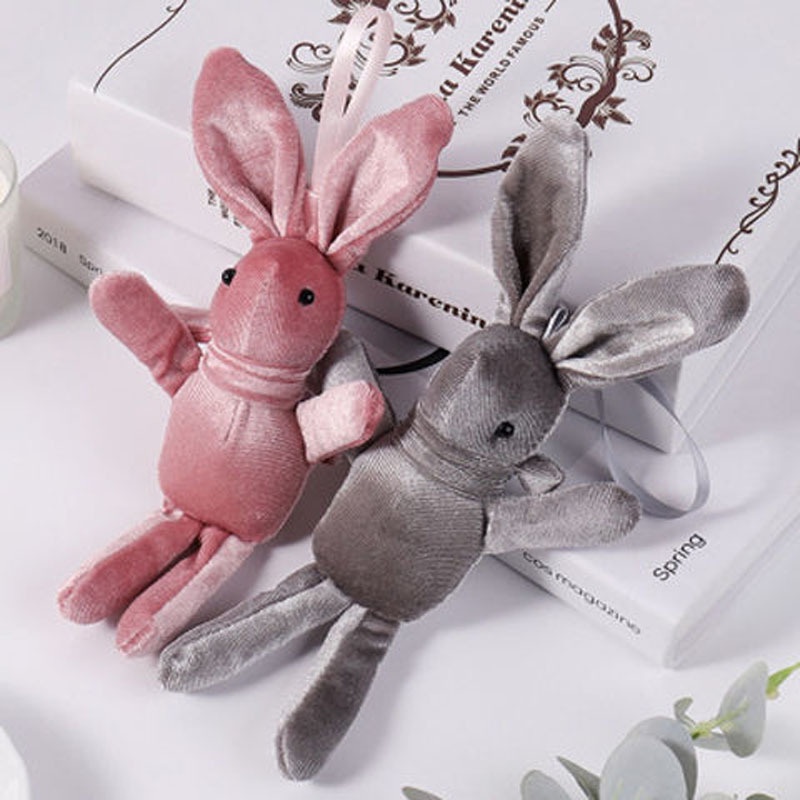 Thỏ Nhồi Bông Đồ Chơi 20CM Có Móc Treo