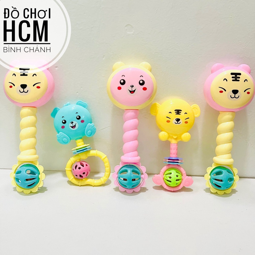 Đồ chơi trẻ em xúc xắc lục lạc dễ thương dành cho bé sơ sinh, giúp bé phát triển khả năng cầm nắm, nhận biết âm thanh