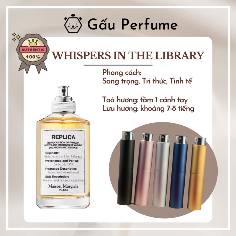 Mẫu thử Whispers in the Library 10ML chính hãng
