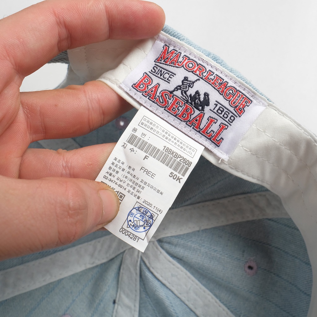 Nón kết, mũ lưỡi trai unisex chất liệu jean watt màu cá tính, logo thêu 738